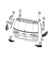 Genuine Mopar Backup Lamp 68377974AG