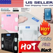 Battery Smart LCD Display Bluetooth Weight Body Fat Scale BMI Bathroom Scale