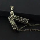 Grimm Key Charm Necklaces - Bronze Pendant Necklace Women Vintage Link Jewelry