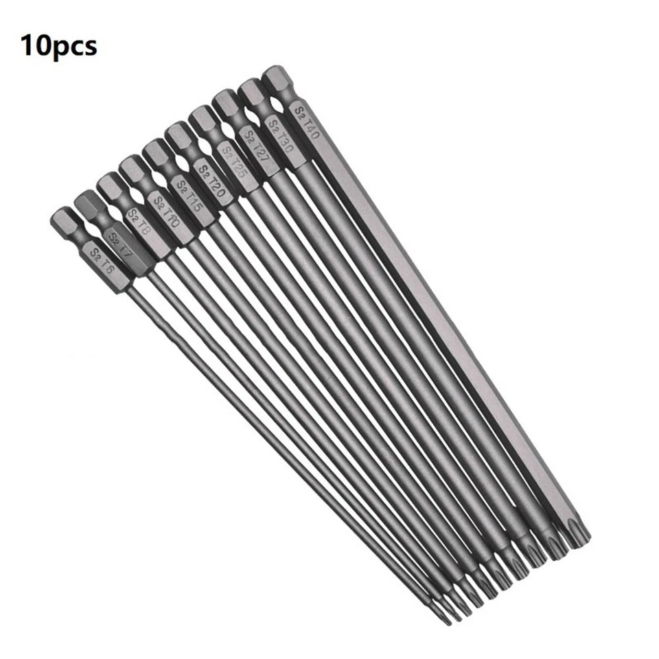 Reliable Performance 10Pcs Magnetic Security Screwdriver Bits for Torx Screws - Image 3 of 4