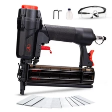 Tools Pneumatic Brad Nailer, 18 Gauge 2 in 1 Air Brad Nail Gun and Staple Gun...