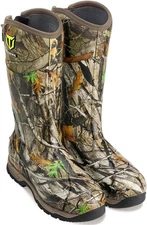 TIDEWE Rubber Hunting Boots, Waterproof Insulated Next Camo G2 Warm 7 
