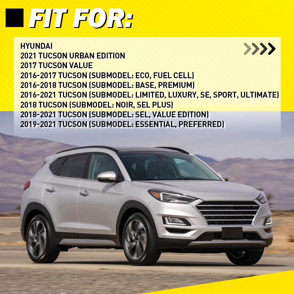 2pcs Exterior Door Handle Chrome Rear Left Right for 2016-2021 Hyundai Tucson EE thumbnail 12