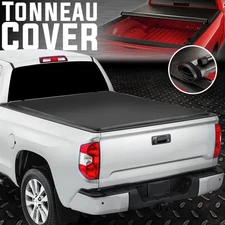 FOR 07-21 TOYOTA TUNDRA TRUCK 6.5FT SHORT BED SOFT VINYL ROLL-UP TONNEAU COVER