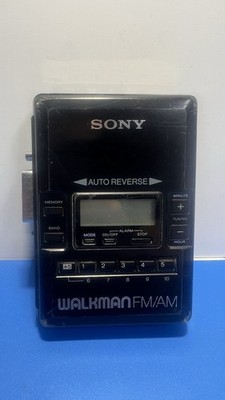 Sony Walkman FM AM Cassette Player Black WM-AF62 Radio Works For