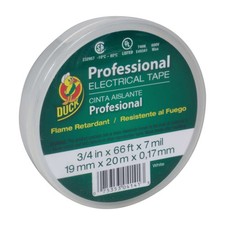 Duck Brand Professional Electrical Tape Canister Pack : 3/4 in. x 66 ft. White