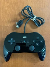 OEM Nintendo Wii Classic Controller Pro Black Wired RVL-005(-02) | O341