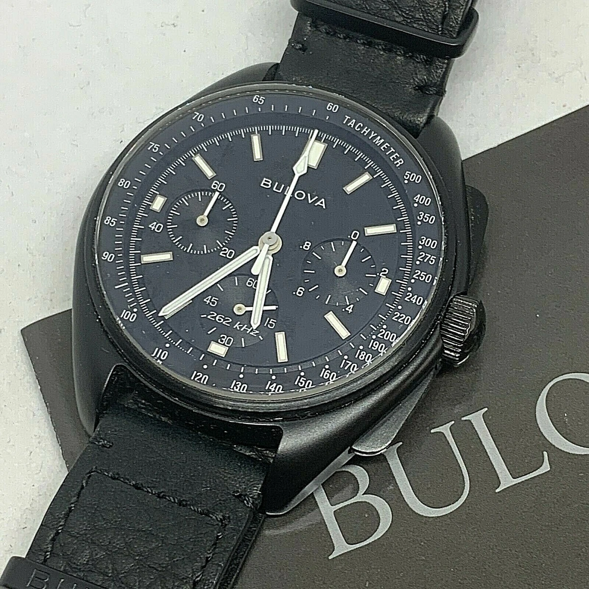 BULOVA Moon Apollo Lunar Pilot Special Edition Ref 98A186 Meca quartz movement