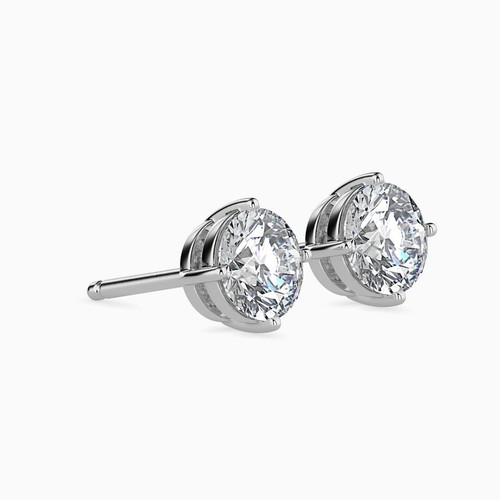 PUCES DIAMANT SOLITAIRE 2,10 Carat VVS2 / D LAB CERTIFIE IGI OR BLANC 18K 8919€ - Foto 9 di 10