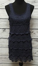 Urban Outfitters Staring At Stars BLue Crochet Dress Summer Spring Sz S