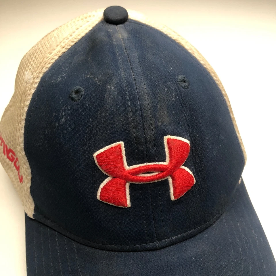 Шляпа Under Armour для мальчиков синяя для гольфа размер маленький средний детская молодежная для мальчиков спортивная - Изображение 3 из 4