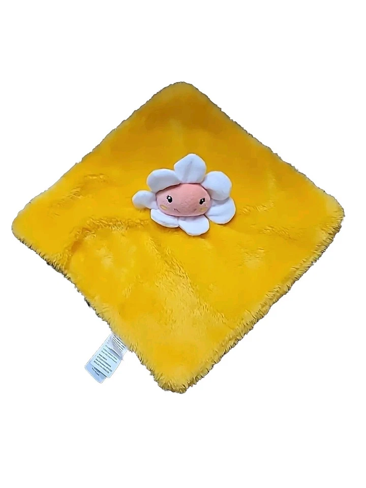 DTU Inc Blanco Margarita Amarillo Lovey Bebé Manta de Seguridad Peluche Lovey Chupete Foto 2 de 4