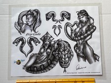 Art Tattoo Flash Sheet 2006 Diego Candia /T260