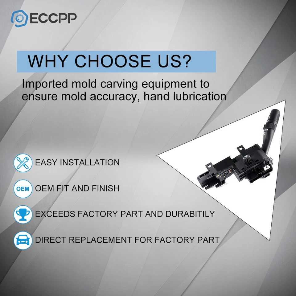 Interruptor de señal de giro interruptor de faro atenuador para Chrysler Neon Dodge Neon 2000-2002 Foto 4 de 4