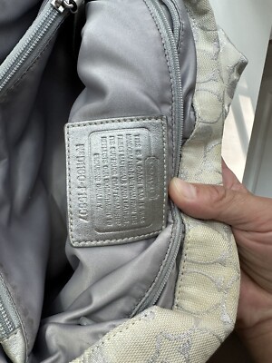 【ラン】 Coach Satchel and Crossbody bag in Signature Canvas -preowned in