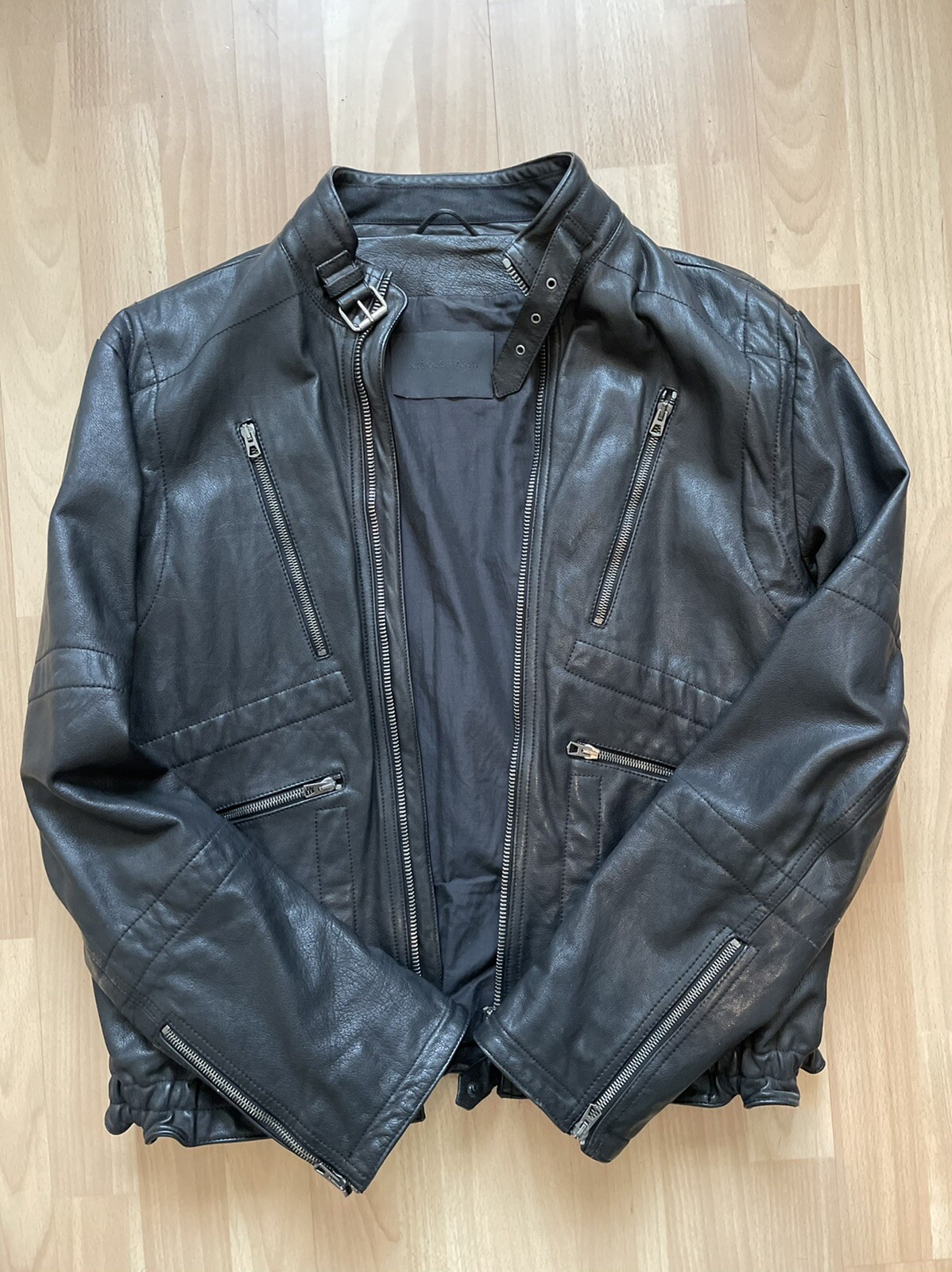Vintage Leather Biker Jacket eBay