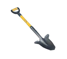 Gardening Shovel with Steel-Reinforced Fiberglass Handle, Cushioned D-Grip an...