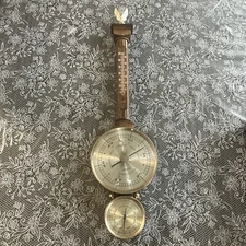 VINTAGE AIRGUIDE WALL BAROMETER For Repair Or Parts Sold As Is