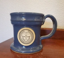 Rare Sunset Pottery Hill NAVAJO NATION SEAL Coffee Mug BLUE 12 oz Made in USA