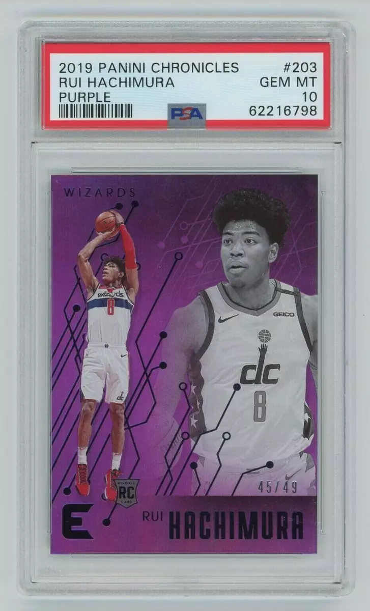 2019 Panini Chronicles Purple Prizm Rui Hachimura Rookie RC #'