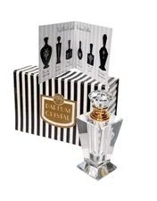 Global Village Studios ISADORA Lead Free Crystal Perfume Bottle  Free Ship!