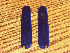 New Victorinox 84mm HANDLE 2 Piece KIT in Blue No Cutout *SEE APPLICATION LIST*