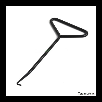 Outil Tire-ressort Moto - Forme T, Crochet 30° - Pour Ressort échappement, Frein, Phare - 16x8cm