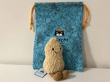 Jellycat AMUSEABLE PEANUT Authentic Soft Plush Toy Fun CUTE Food Collectible NWT