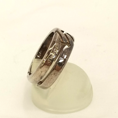 GUCCI Infinity Knot Sterling Silver 925 Band Ring Size 9 US 5 with