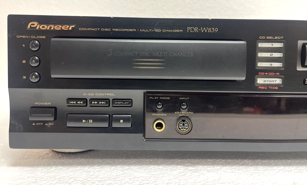 PIONEER PDR-W839 3 CD + 1 cd-r cd-rw Player Recorder Changer