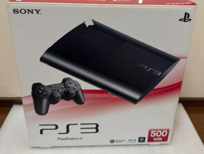 Sony PlayStation 3 PS3 500GB CECH-4000C Black Slim Console with 