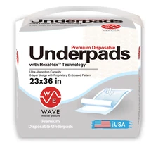 100 Disposable Incontinence Underpads 23x36 Large Quilted Bed Pads Pee Pads