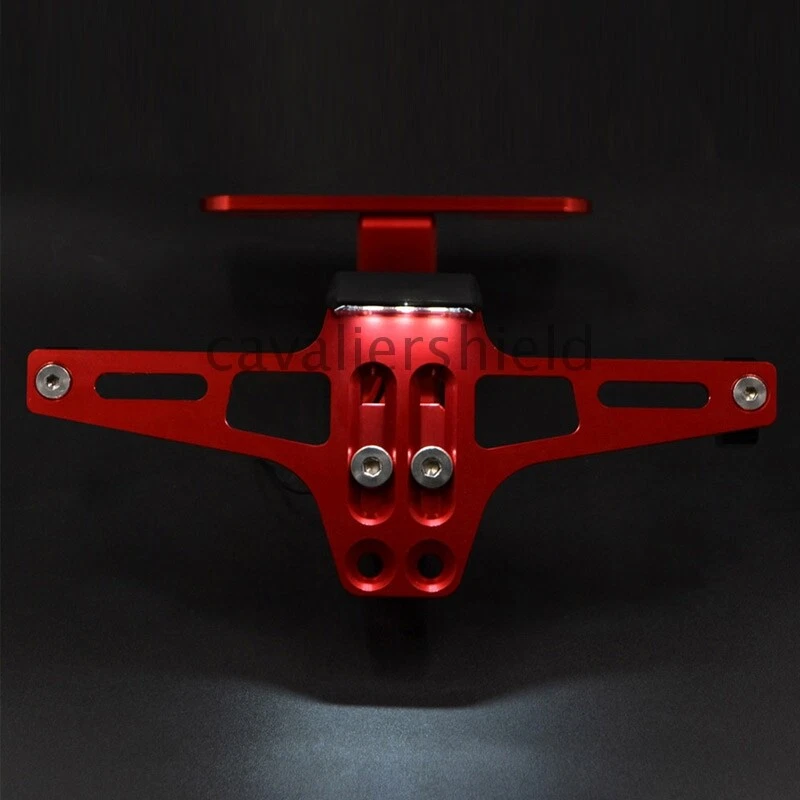 Красный алюминиевый держатель номерного знака кронштейн устранитель крыла для мотоцикла Honda - Изображение 2 из 4