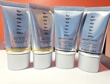 Elizabeth Arden PREVAGE Anti-Aging (2) DAY & (2) NIGHT Creams 0.5oz Each Tube