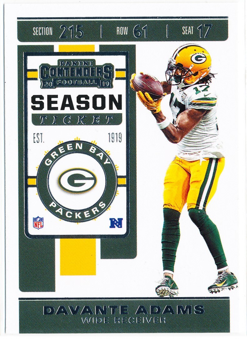 Davante Adams 2019 Panini Contenders Football #68 Green Bay Packers