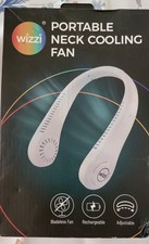 Ventilateur de cou portable Wizzi - rechargeable / réglable / sans lame / léger - NEUF DANS SA BOÎTE