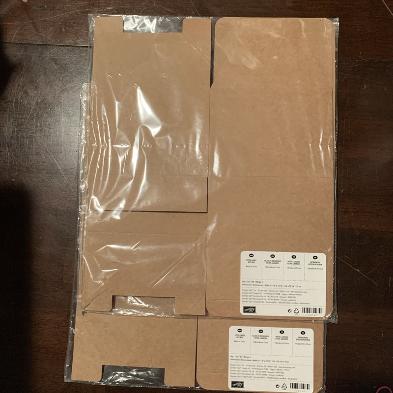 Stampin’ Up! Extra- Large Gift Box Lot Of 2 Packages (6) Boxes Total