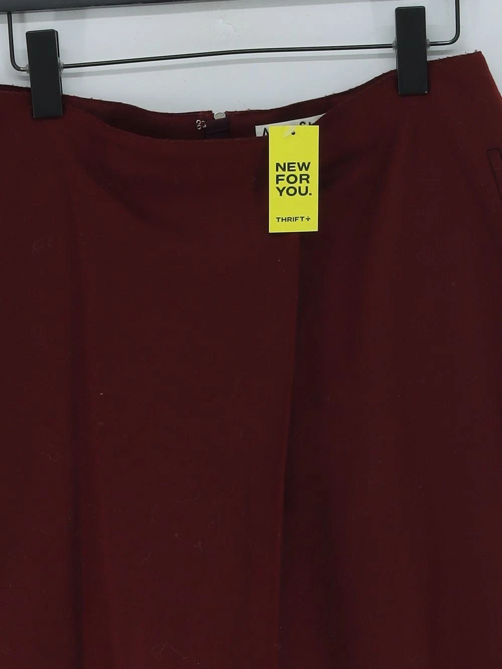 Acne Studios Gonna Midi Donna UK 12 Lana Marrone con Nylon Midi A Line