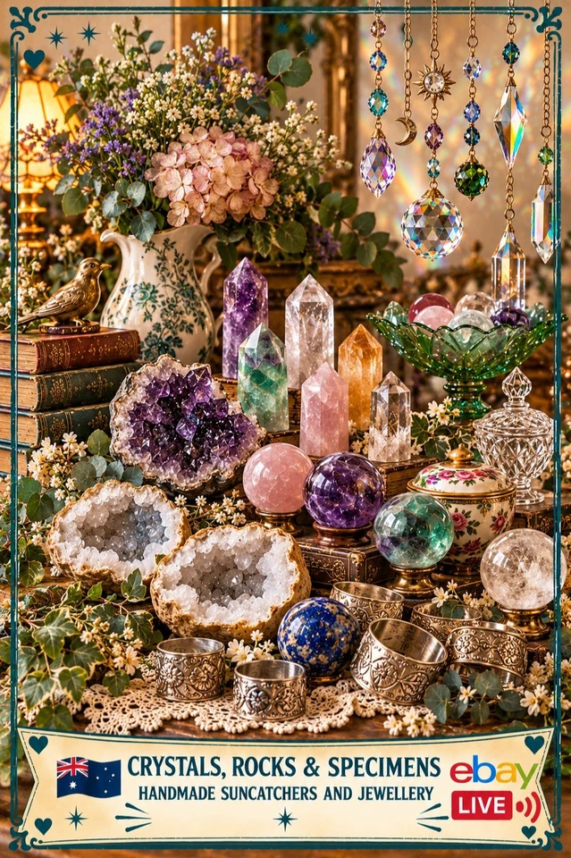 🔥 $1 Start Crystals, Geode Specimens, Handmade Jewellery