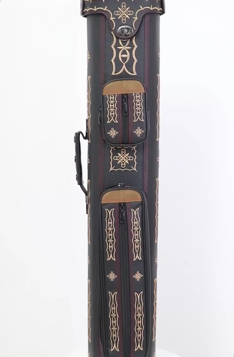 ビリヤード Billiards Cue Case / classic world map Pool Cue Case 3x5 Pool Stick Case with Multiple Pockets Holds 3