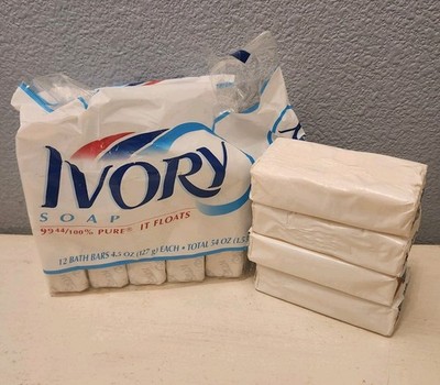 Lot Of 9 Vintage Ivory Bar Soap Packs Of (5) 4.5 Oz Bars &  (4) 4 Oz Bars.