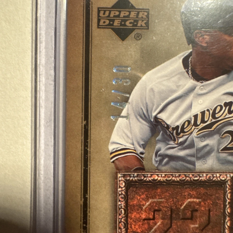 2006 Upper Deck Artifacts MLB Apparel Auto /30 Rickie Weeks #MLB-RW Auto - Image 2 of 3