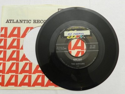 45 RPM, The Surfaris   Wipe Out / Surfer Joe, Dot 45-16479, 1963, VG++