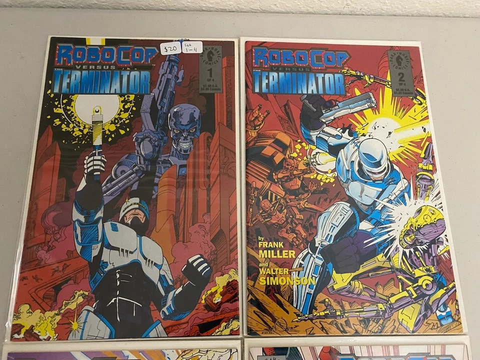 ROBOCOP VS TERMINATOR #1-4 Dark Horse Comics (1992) Complete Set - Image 3 of 3