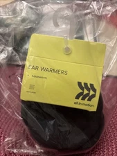 All in Motion Behind the Head Fleece Ear Warmers, Black O/S