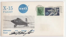 William Pete Knight Signed Cover / Autographed X-15 Test Pilot, Speed Record