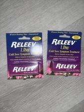 RELEEV • Just 1 DAY • Cold Sore Symptom Treatment • 0.20 oz (6mL) Exp: 04/30/27