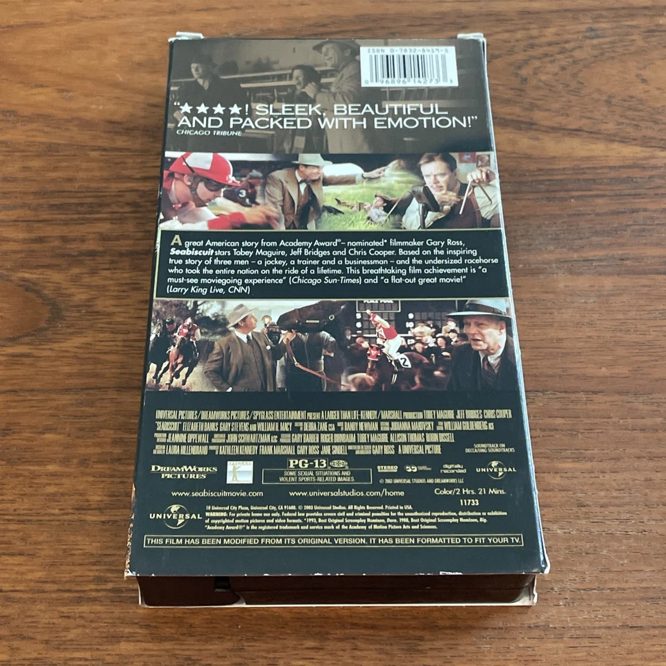 Seabiscuit (VHS, 2003) - Good - 25% Off 2+!! - Imagem 4 de 4