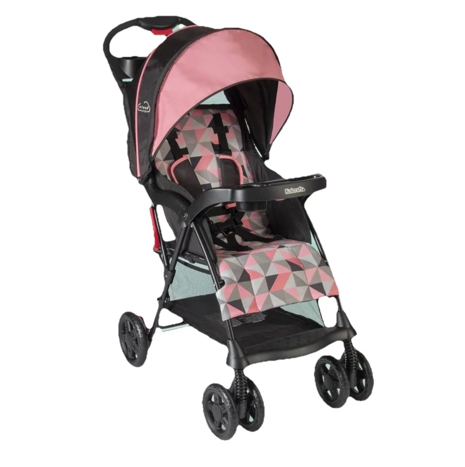 Cochecito ligero Kolcraft deportivo para niño pequeño, coral Foto 3 de 4