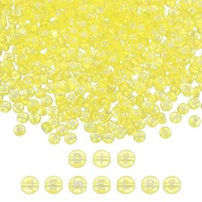 1000 Pcs Acrylic Alphabet Letter Beads Bracelet DIY Kit Supplies, Yellow